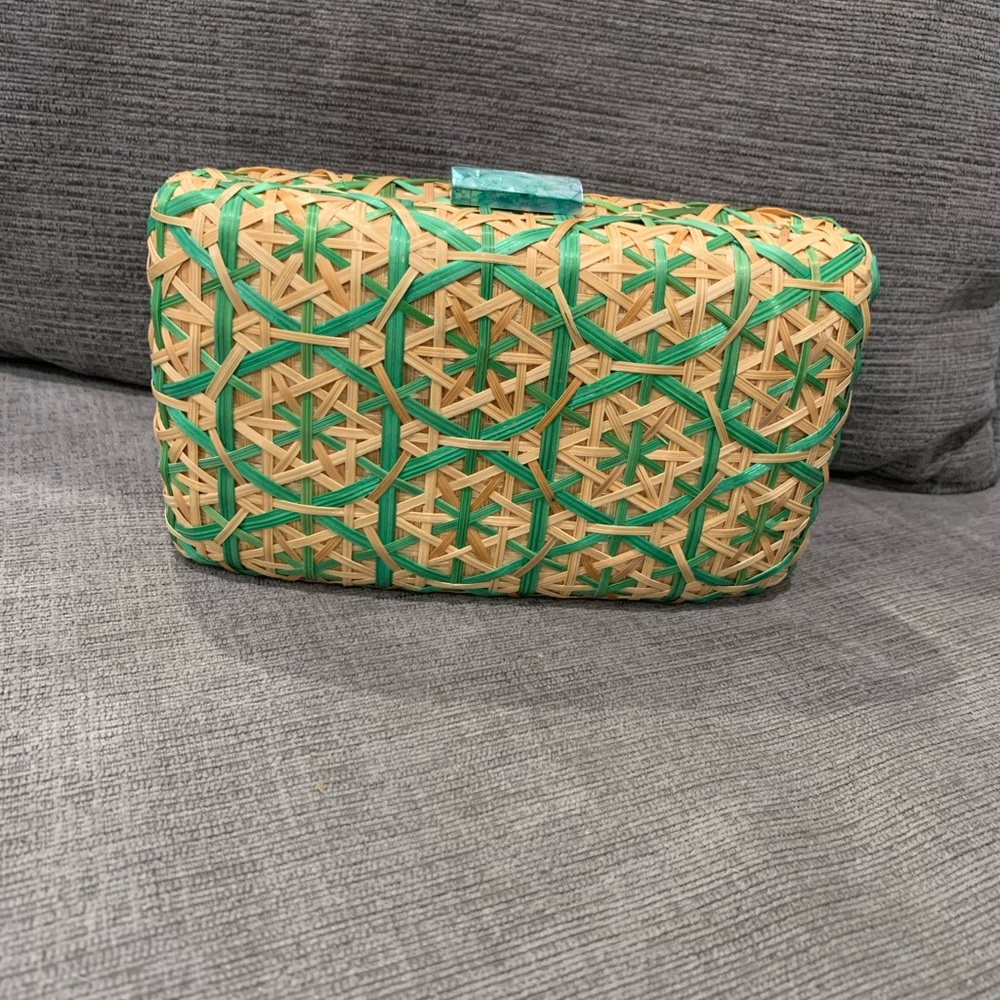 Serpui Marie Straw Clutch